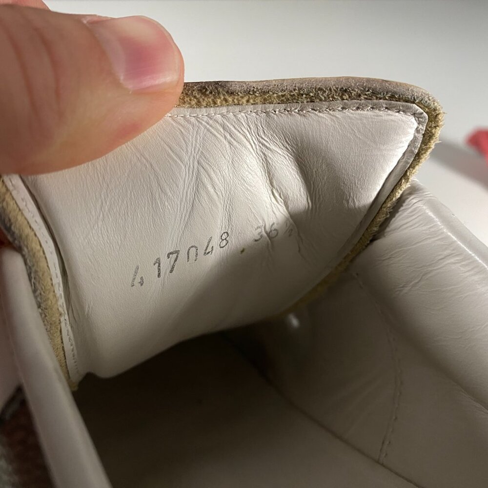 Alexander McQueen Oversized Double Strap White Leather Sneakers size EU 36 1/2 - Picture 7 of 12